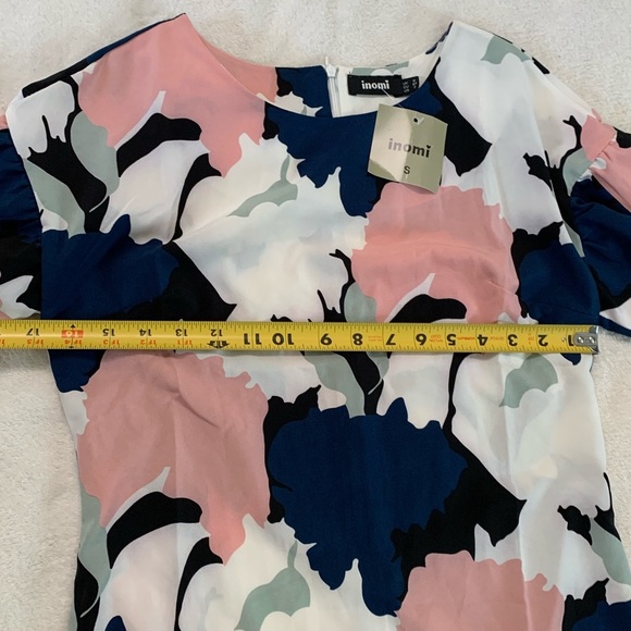 Inomi Women’s Multicolored Print Dress Size Small/2 - Picture 9 of 17